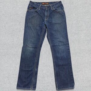 Ariat FR Work Jeans Men's 33x33 Blue Denim M4 Low Rise Bootcut Flame Resistant